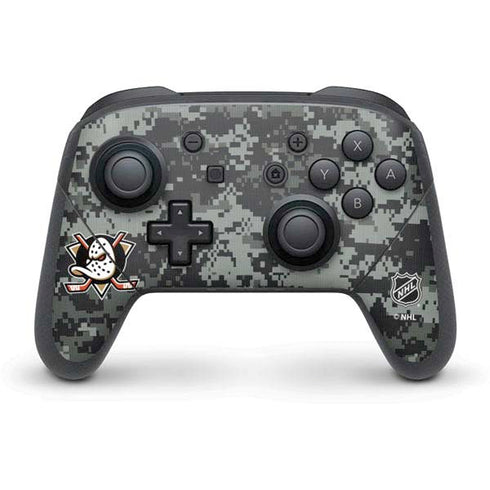 NHL Anaheim Ducks Camo Nintendo Switch Pro Controller Skin