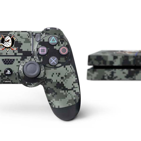 NHL Anaheim Ducks Camo PS4 Console and Controller Bundle Skin