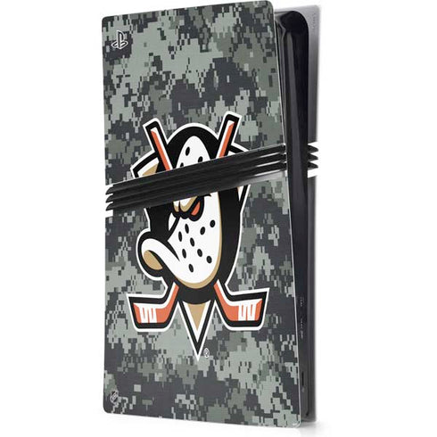 NHL Anaheim Ducks Camo PS5 Pro Console Skin