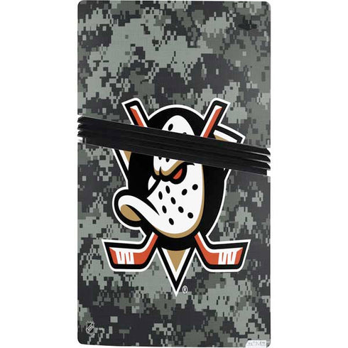 NHL Anaheim Ducks Camo PS5 Pro Console Skin