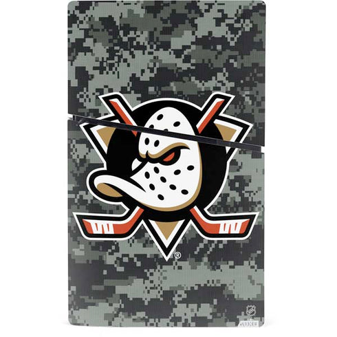 NHL Anaheim Ducks Camo PS5 Slim Digital Edition Bundle Skin