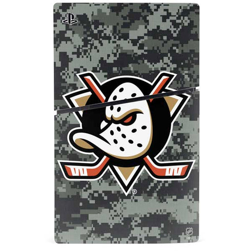 NHL Anaheim Ducks Camo PS5 Slim Digital Edition Console Skin