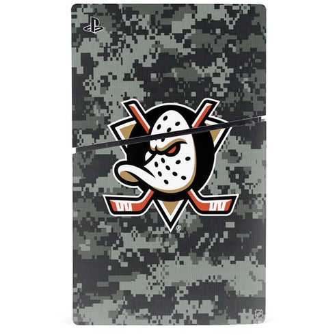 NHL Anaheim Ducks Camo PS5 Slim Disk Bundle Skin