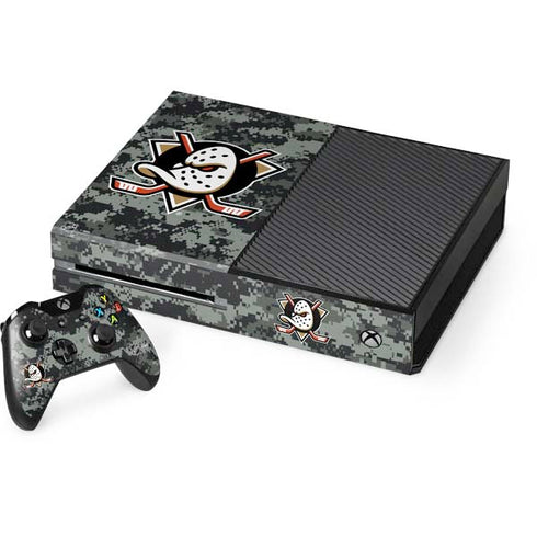NHL Anaheim Ducks Camo Xbox One Console and Controller Bundle Skin