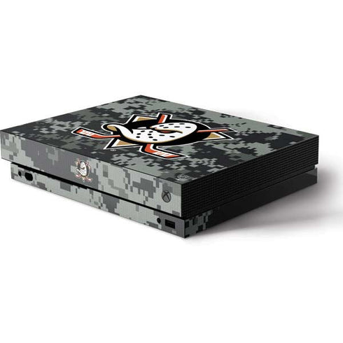 NHL Anaheim Ducks Camo Xbox One X Console Skin