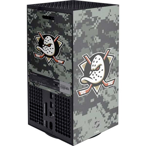 NHL Anaheim Ducks Camo XBox Series X Digital Edition Console Skin