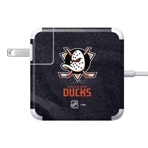 NHL Anaheim Ducks Distressed 85W Power Adapter (15 and 17 inch MacBook Pro Charger) Skin