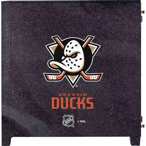NHL Anaheim Ducks Distressed Corsair 4000D Tempered Glass Mid-Tower ATX Case Skin