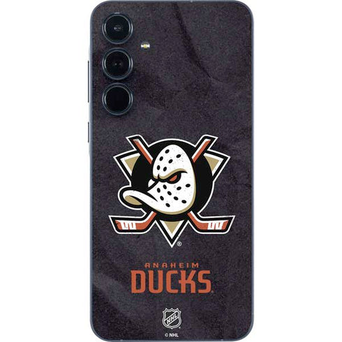 NHL Anaheim Ducks Distressed Galaxy A35 5G Skin