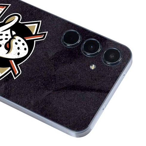 NHL Anaheim Ducks Distressed Galaxy A35 5G Skin