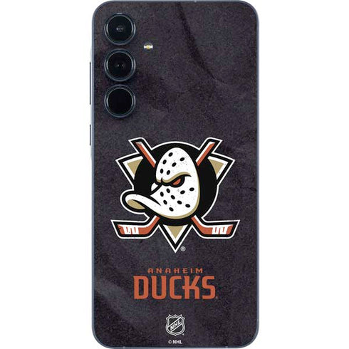 NHL Anaheim Ducks Distressed Galaxy A55 5G Skin