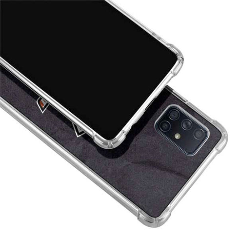 NHL Anaheim Ducks Distressed Galaxy A71 5G Clear Case