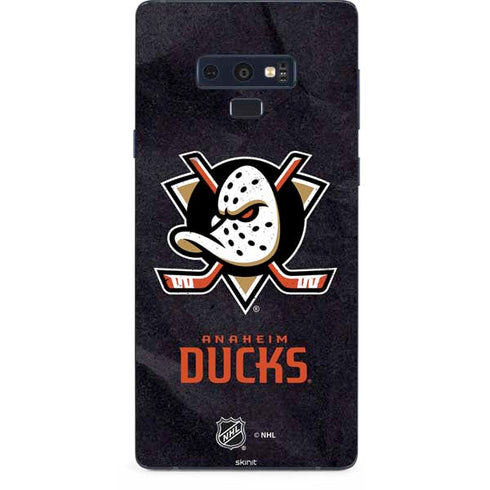 NHL Anaheim Ducks Distressed Galaxy Note 9 Skin