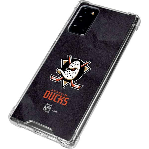 NHL Anaheim Ducks Distressed Galaxy Note20 5G Clear Case