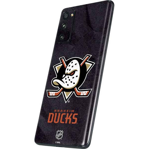 NHL Anaheim Ducks Distressed Galaxy S20 Fan Edition Skin