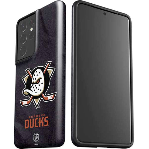 NHL Anaheim Ducks Distressed Galaxy S21 Ultra 5G Pro Case