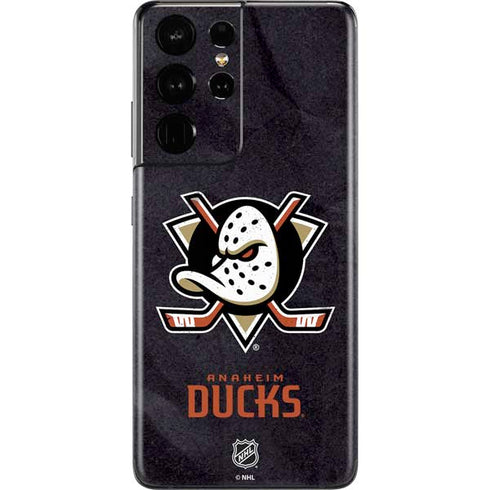 NHL Anaheim Ducks Distressed Galaxy S21 Ultra 5G Skin