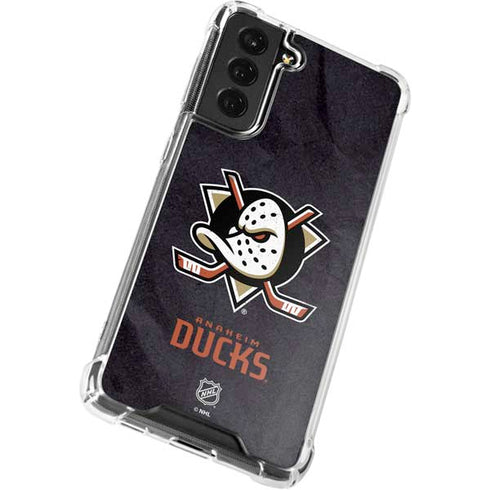 NHL Anaheim Ducks Distressed Galaxy S22 Clear Case