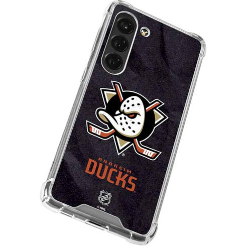 NHL Anaheim Ducks Distressed Galaxy S23 Clear Case