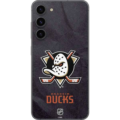 NHL Anaheim Ducks Distressed Galaxy S23 FE Skin