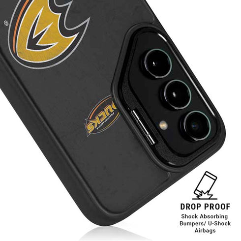 NHL Anaheim Ducks Distressed Galaxy S25 Kickstand Case