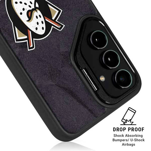 NHL Anaheim Ducks Distressed Galaxy S24 Kickstand Case