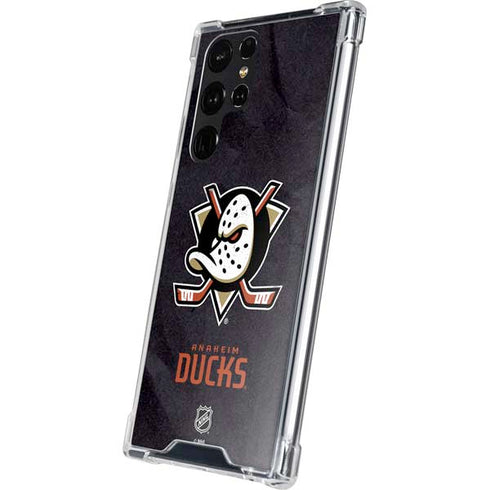 NHL Anaheim Ducks Distressed Galaxy S24 Ultra Clear Case