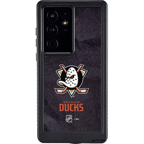 NHL Anaheim Ducks Distressed Galaxy S24 Ultra Waterproof Case