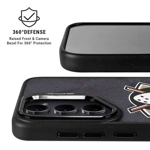 NHL Anaheim Ducks Distressed Galaxy S25 FE Kickstand Case