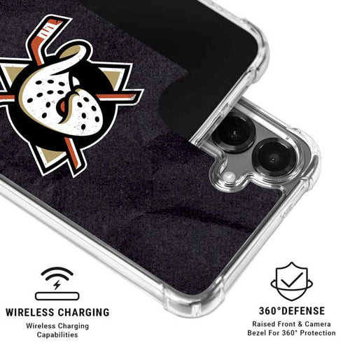 NHL Anaheim Ducks Distressed Galaxy S26 Plus Clear Case
