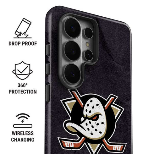 NHL Anaheim Ducks Distressed Galaxy S26 Ultra Impact Case