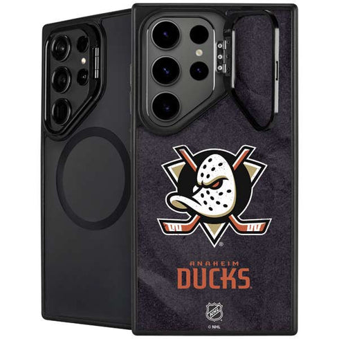 NHL Anaheim Ducks Distressed Galaxy S26 Ultra Kickstand Case