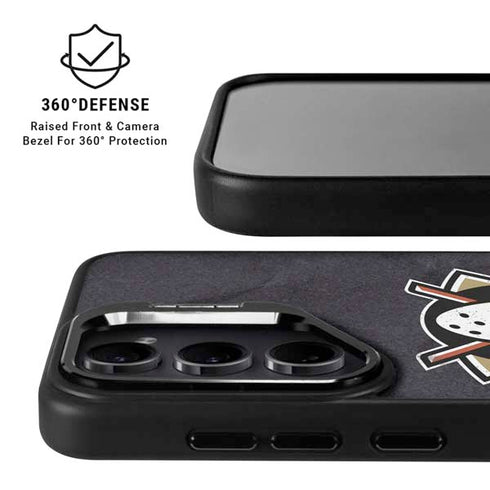 NHL Anaheim Ducks Distressed Galaxy S26 Ultra Kickstand Case