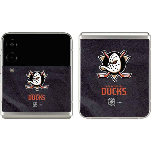 NHL Anaheim Ducks Distressed Galaxy Z Flip3 5G Skin