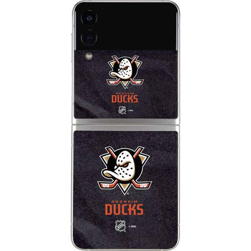 NHL Anaheim Ducks Distressed Galaxy Z Flip3 5G Skin