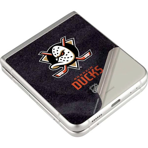 NHL Anaheim Ducks Distressed Galaxy Z Flip3 5G Skin