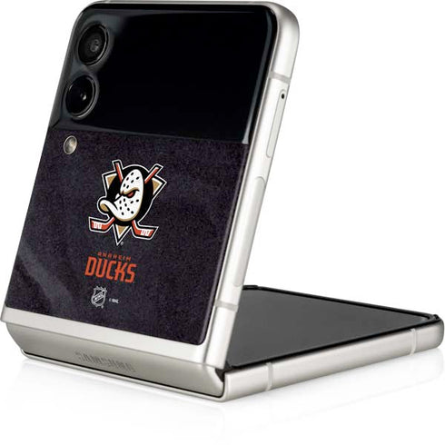 NHL Anaheim Ducks Distressed Galaxy Z Flip3 5G Skin
