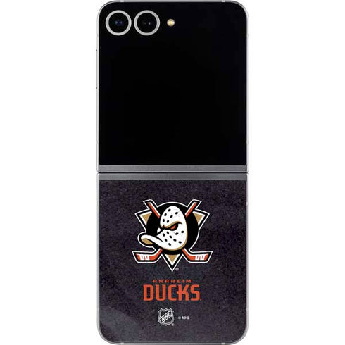 NHL Anaheim Ducks Distressed Galaxy Z Flip6 Skin