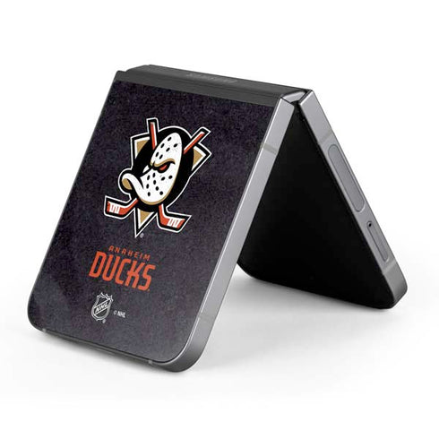 NHL Anaheim Ducks Distressed Galaxy Z Flip6 Skin