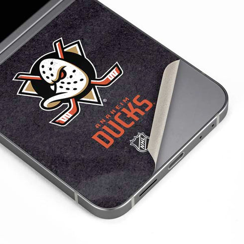 NHL Anaheim Ducks Distressed Galaxy Z Flip6 Skin