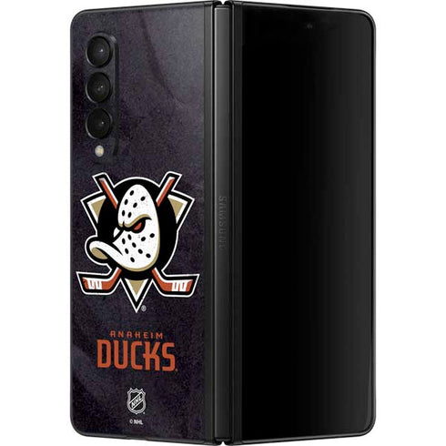 NHL Anaheim Ducks Distressed Galaxy Z Fold3 5G Skin