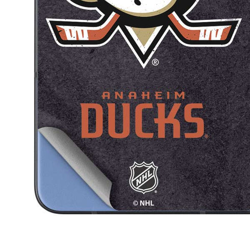 NHL Anaheim Ducks Distressed Galaxy Z Fold5 5G Skin