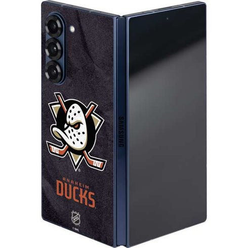 NHL Anaheim Ducks Distressed Galaxy Z Fold6 Skin