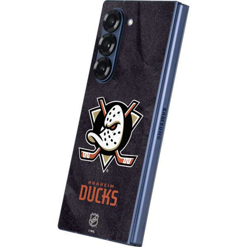 NHL Anaheim Ducks Distressed Galaxy Z Fold6 Skin