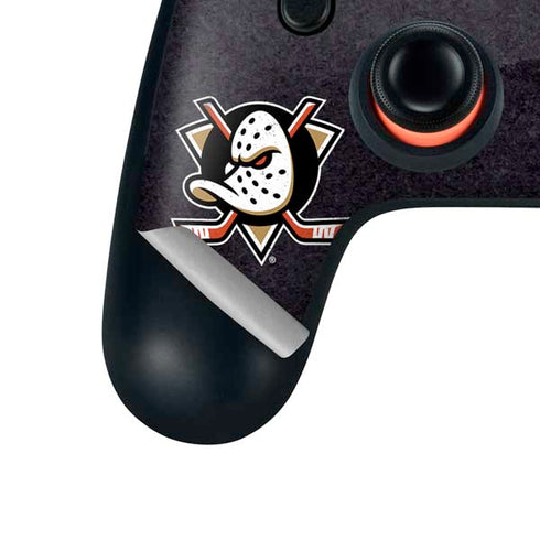 NHL Anaheim Ducks Distressed Google Stadia Controller Skin