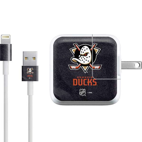 NHL Anaheim Ducks Distressed iPad Charger (10W USB) Skin
