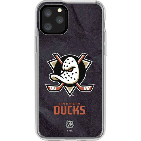 NHL Anaheim Ducks Distressed iPhone 11 Pro Clear Case