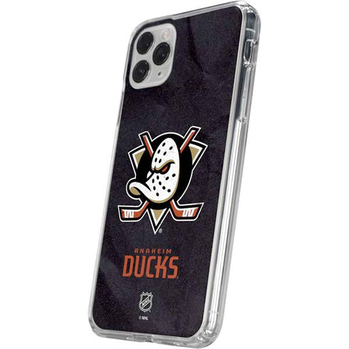 NHL Anaheim Ducks Distressed iPhone 11 Pro Clear Case