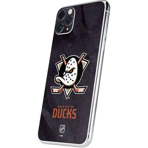 NHL Anaheim Ducks Distressed iPhone 11 Pro Max Skin