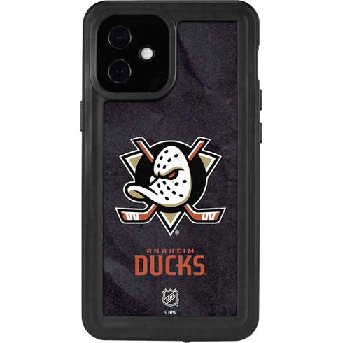NHL Anaheim Ducks Distressed iPhone 12 Mini Waterproof Case